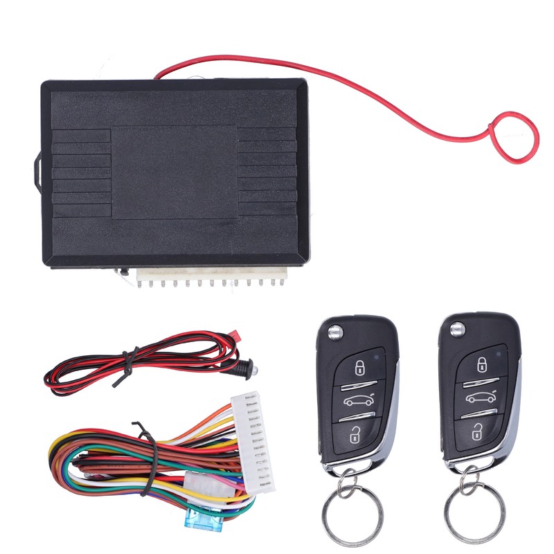 Universal Remote Control Security Door Lock Kit Auto Keyless Entry