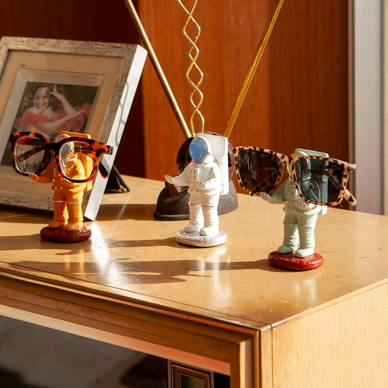 Dulton NB-0628OR Astronaut Glass Holder, Orange, Holds Precious Glasses, Glasses