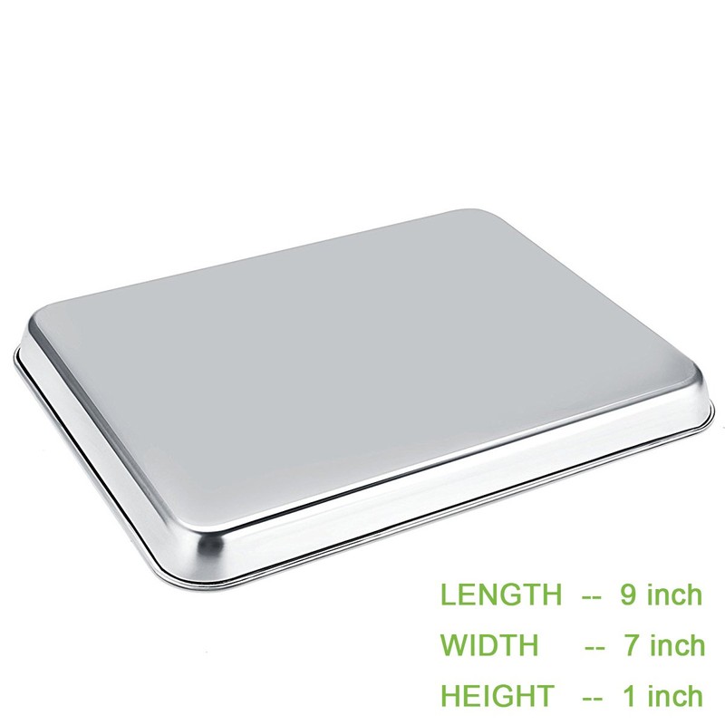 Baking Sheet Pan for Toaster Oven, Stainless Steel Baking Pans
