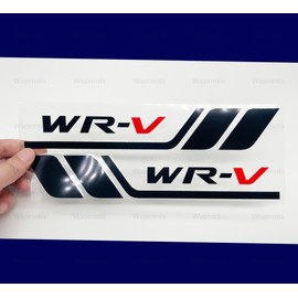 Body Sticker WR-V Honda Fender Universal Door Side Rear Glass Side Skirt Emblem Hide Scratch Improve Appearance Cool Unique Decoration Waterproof Heat Resistant (Black)