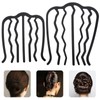Baluue 2pcs u Shape Metal Hair Forks Side Combs for