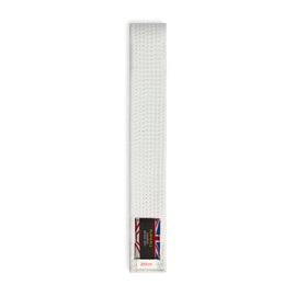 Playwell Martial Arts Cotton Solid Coloured Grading Belt - (Karate, Judo Taekwondo) (White, 280cm)