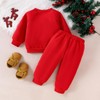 MAHUAOYIXI Christmas Costume Suit My First Christmas Outfit 0-4 Years