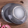 4-Piece Ceramic Dinner Plate Set, 7.5" Minimalist Porcelain Salad Plates