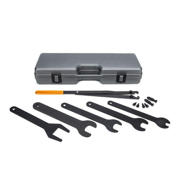 GEARWRENCH Fan Clutch Service Set, Fan Nut Wrenches, Pully Holder, Blow Mold Case- 41580D