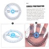 12 Pcs Protractor Drafting Tool Circle Measuring Ruler Multi-function Ruler
