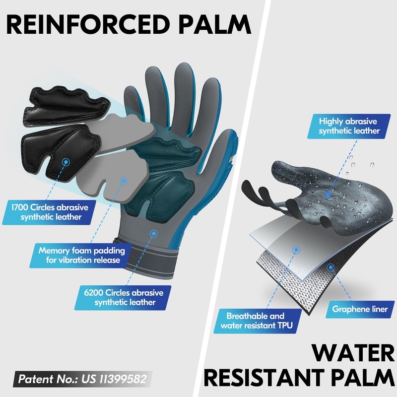 Vgo... 1 Pair NGG X1 Seamless Mechanic Impact Gloves, Mens