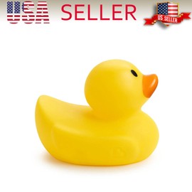 MUNCHKIN SAFETY BATH DUCKY WHITE HOT ALERT RUBBER DUCK 0+ MONTHS super good best