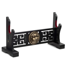 Ekkhysis Kylin Sword Stand 1-Tier Padded Hook Katana Stand Holder Display Hanger for Tanto Rapier Light Saber Samurai Cosplay Blade Tanjirou Demon Slayer Weapon Display Stand (1-tier)