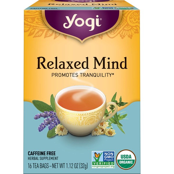 Yogi Relaxed Mind Herbal Tea Caffeine Free - 16 Tea Bags