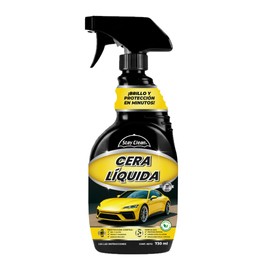 Cera líquida de 730 ml. Brillo y protección para tu auto. Pule, abrillanta y encera más de 12 carros con una botella. Su fórmula avanzada genera una película que protege la pintura hasta 3 semanas.