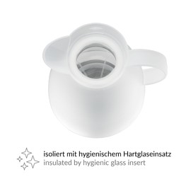 alfi 1935011100 Isolierkanne Dan Tea Kunststoff 1.0 l, weiß