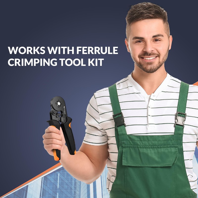 Newhouse Electric FCK160A Ferrule Crimping Tool Kit with Secure Wire