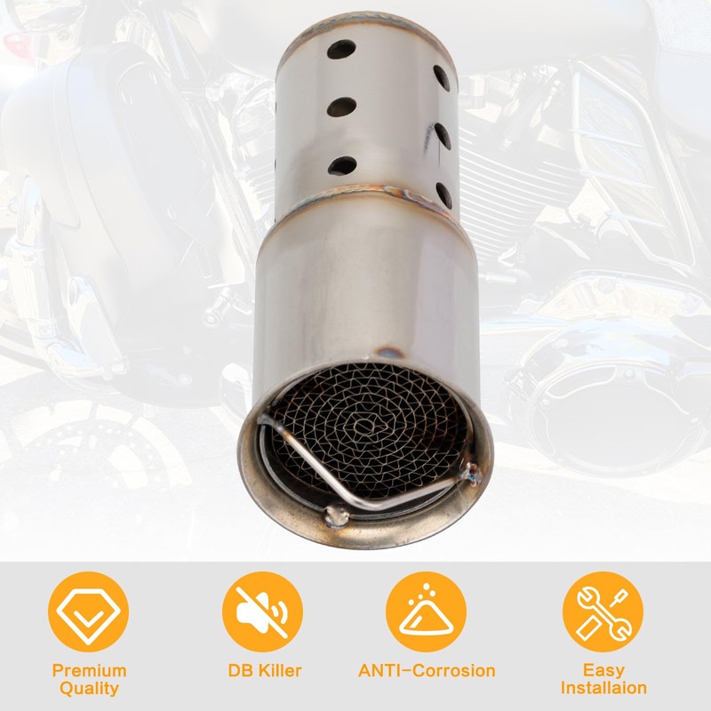 Universal Motorcycle DB killer 51mm 2" Exhaust Muffler Baffle Removable