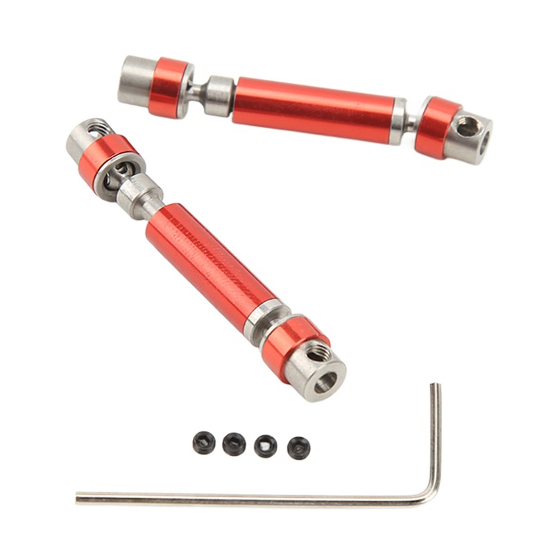 2PCS Front Rear Center Drive Shaft Aluminum Alloy Wear Resistant