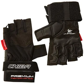 Chiba Unisex's Premium Wristguard Glove, Black, Small