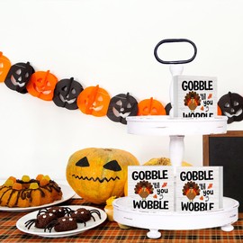 Thanksgiving Decorations Home Farmhouse Decor, Fall decor Autumn Harvest Decor Turkey Wooden Box Sign Kitchen Living Room Office Decor Desk Cubicle Shelf Bookcase Decor Accessories, Thank You Gifts