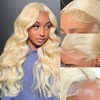 FASHION VILA 613 Lace Front Wig Human Hair Blonde Lace
