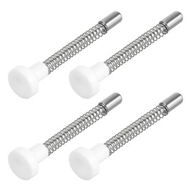 uxcell Plunger Latches, 6x60mm/0.24x2.36inch Steel Spring-Loaded Bolt Plunger Latch Spring Pin for Furniture Door Bed, 4Pcs