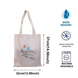 TOBGB Album Tote Bag Singer Fans Music Lover Gift Song Lyrics Gift Album Inspired Gift (august slipped tote)