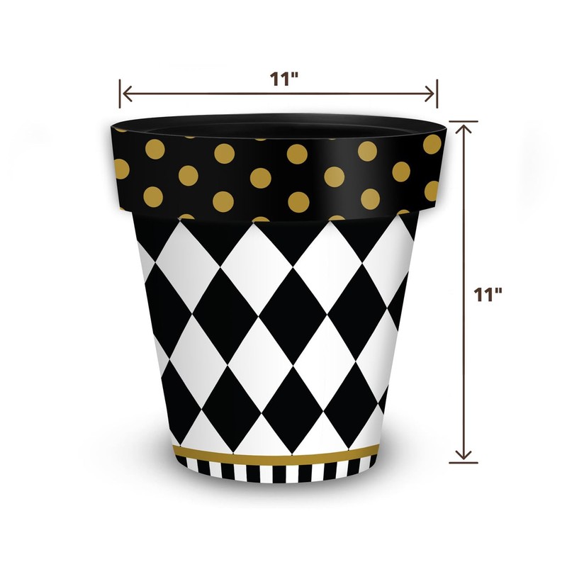 Briarwood Lane Checkerboard Medium Planter