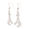Touch Jewellery 925 Sterling Silver Giraffe Drop Earrings