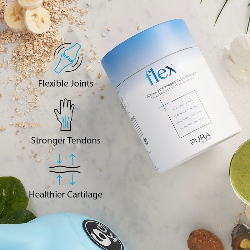 Pura Powdered Collagen Supplement (Flex +) | Hydrolysed Collagen Peptides
