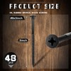 Hicarer 48 Pcs Oil Rubbed Bronze Wood Screws 9 x