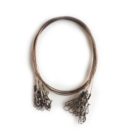 TACKLE CRAFTERS 24" Stainless Steel Wire Leaders Fishing Tackle Gear and Accessories - 12 Pack