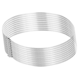 uxcell 24 Inch 430 Stainless Steel Duct Clamps, 10 Pcs Adjustable Hose Clamps with Worm Gear Pipe Clamp Air Duct Clamp for Flexible Ducting Heating Cooling Exhaust Ventilation