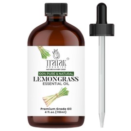 Lemongrass Essential Oil, 100% Pure and Natural Oil with Premium Glass Dropper, Undiluted Essential Oil for Aromatherapy, Diffuser, Humidifier, Oil for Skin & DIYs, Huge 4 fl oz (Pack of 2)