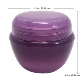 Beauticom 12 Pieces of 50G/50ML Container Jars with Inner Liner for Pills, Medication, Ointments and Other Beauty and Health Aids - BPA Free (50g / 50ml, Purple)