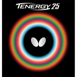 Butterfly Tenergy 25 Table Tennis Rubber Sheet | 1.7 mm, 1.9 mm, or 2.1 mm | Red or Black | Professional Table Tennis Rubbers | 1 Inverted Table Tennis Rubber Sheet