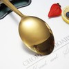 Gold Cooking Spoon, Berglander Stainless Steel Solid Serving Spoon Titanium