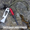 UCO Survival Fire Striker with Tether and Multitool, 3,000+ Strikes,