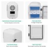 CROWNFUL Mini Fridge, 4 L/6 Can Portable Cooler and Warmer