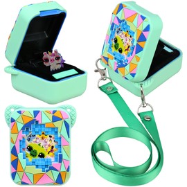 Elonbo Silicone Protective Case for Bitzee Magicals Interactive Toy, Virtual Toy Storage Cover, Electronic Pets Kids Toys Holder, Compatible with Bitzee Magicals, Green (Only for Bitzee Magicals)