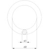 Design61 4 x Steel O-Ring Round Rings Metal Ring Round