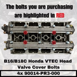 Honda 4x OEM Honda B16 B18C VTEC Cam Cap Bolts For Valve Cover 90014-PR3-000 B Series