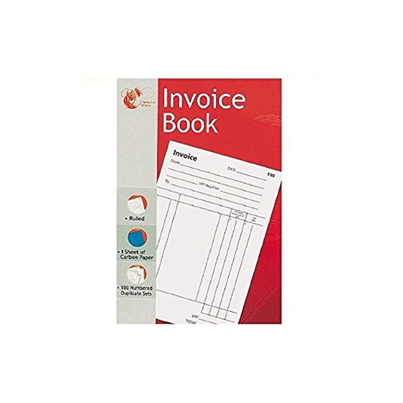 2XInvoice Duplicate Book - 1 to 100 Numbered Pages -