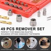 WYNNsky 49PCS Screw Extractor Drill Bit Set, Nut Remover Set,