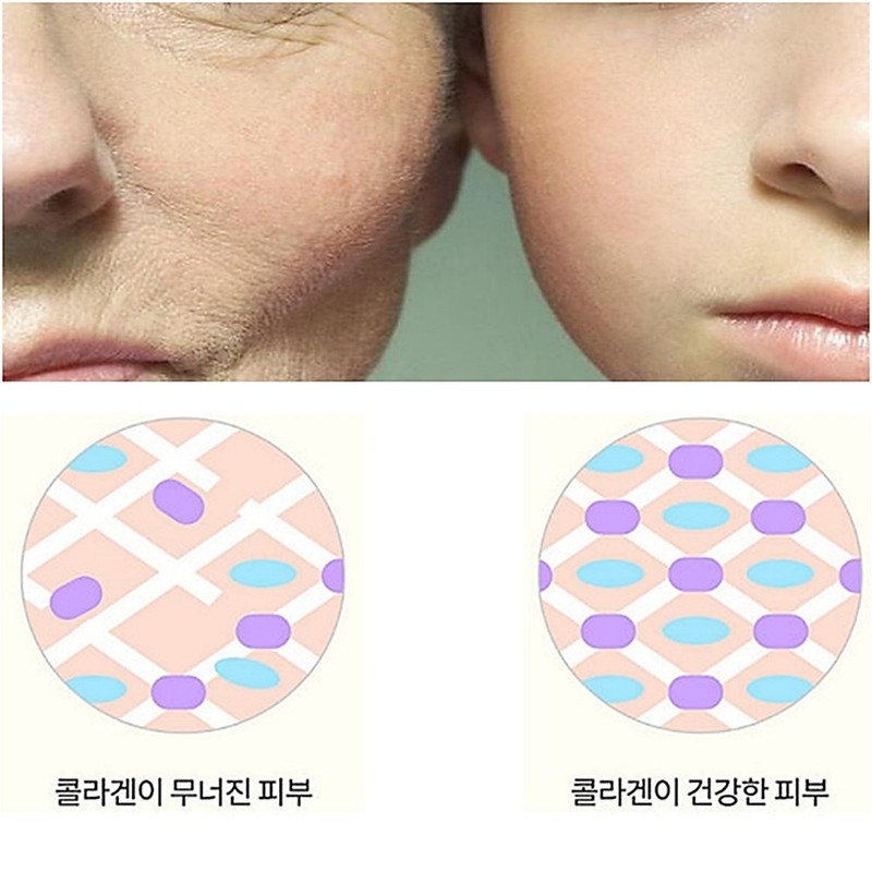 Collagen Biotin Low Molecular Elastin Edible Hyaluronic Acid 60 tablets