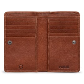 Yoshi Midnight Cats Flap Over Ladies Purse, Genuine Leather Womens Wallet