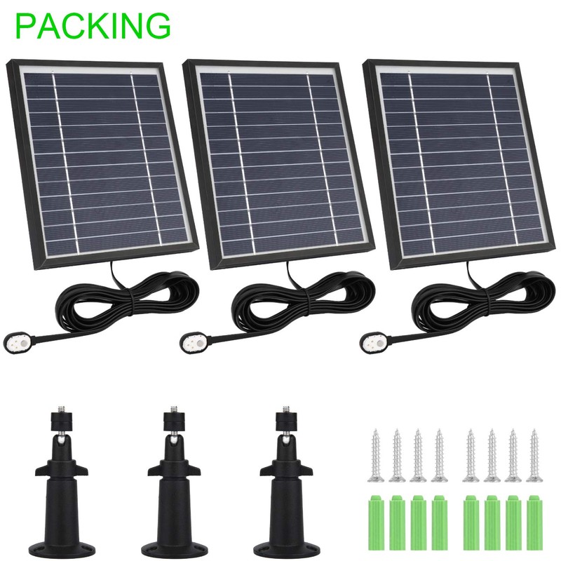 Uogw 3 Pack Solar Panel Charger for Arlo Ultra/Pro 4/5S