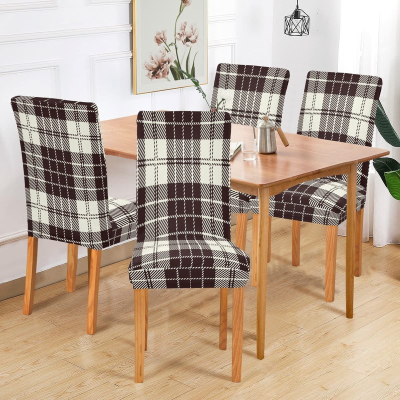 xigua Chair Covers 4 Pack,Dining Chair Slipcover Washable Removable for
