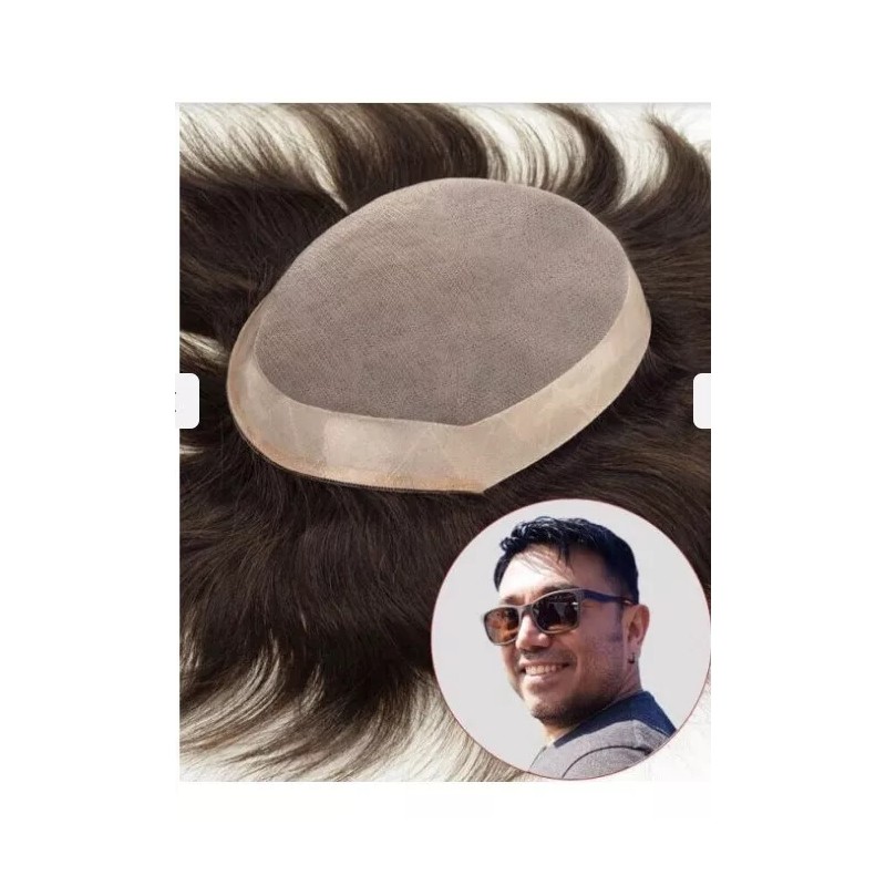TM Bang Prótesis Capilar Indetectable Cabello 100% Humano