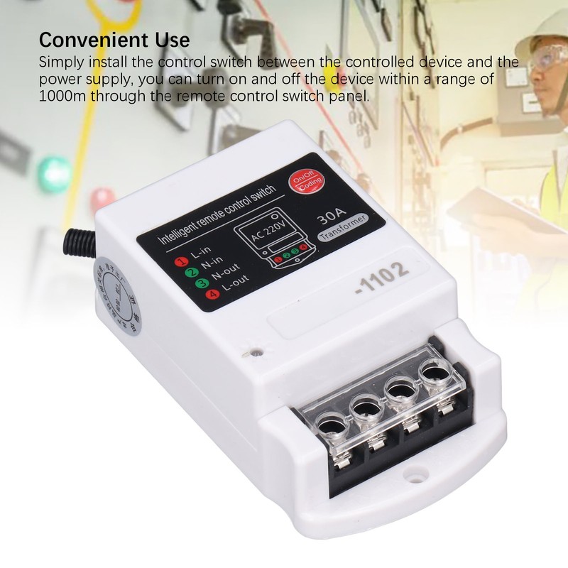Single Phase Remote Control Switch 1000m Long Distance Smart Power