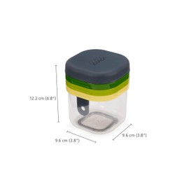 Joseph Joseph Multi-Prep Mini, 3-in-1 Compact space saving Vegetable Chopper & Dicer, Egg Slicer, 3 Stainless Steel Wire cutters