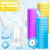 OUARTV Juego de Cepillo de Inodoro Desechable 36pcs, 36 Cabezales