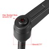 sourcing map 2pcs Adjustable Clamping Lever Handle M8 x 32mm